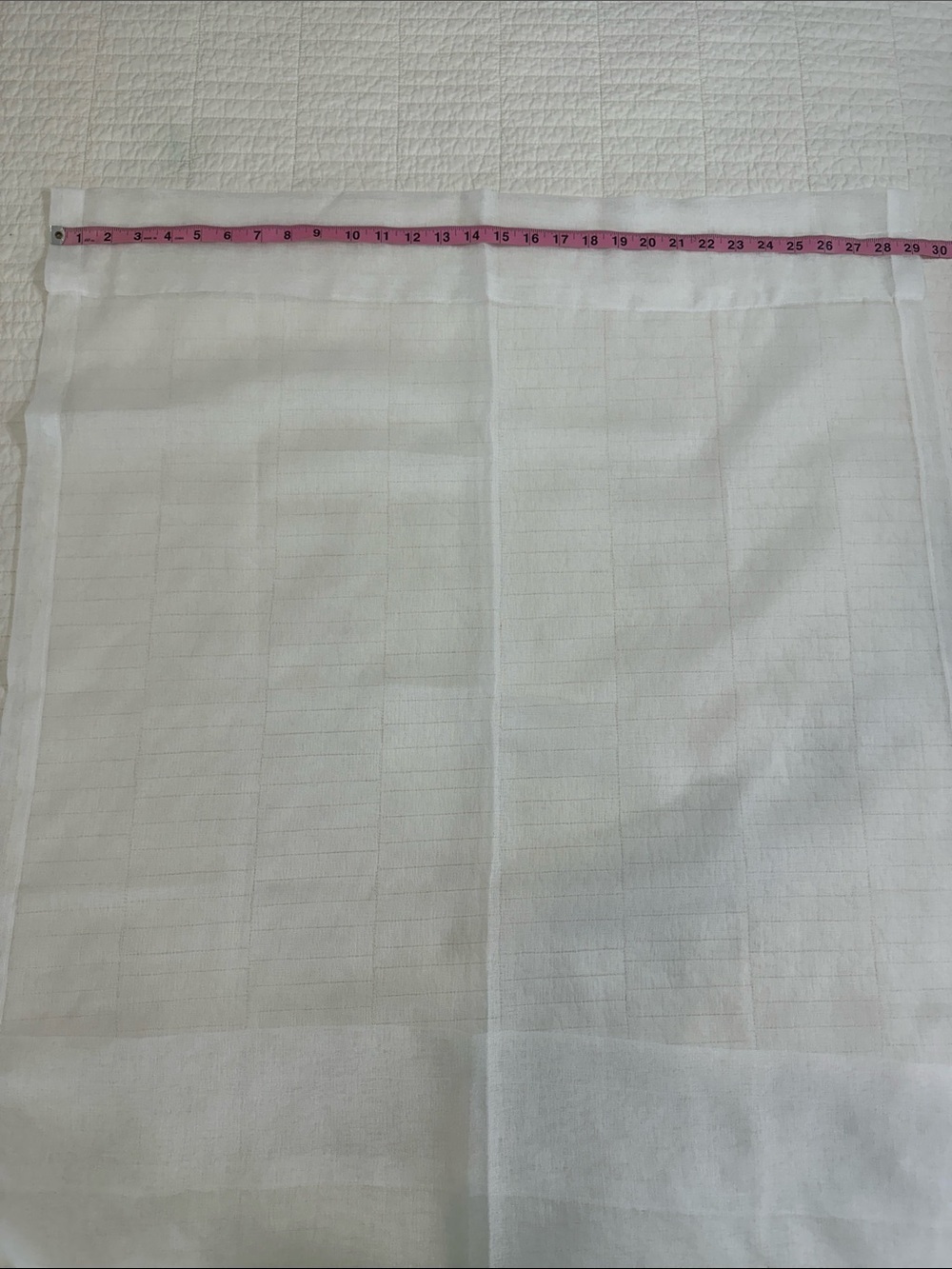 Set of 2 Sheer White Curtain Panel Lightweight Semi-Sheer Window New - Picture 4 of 6